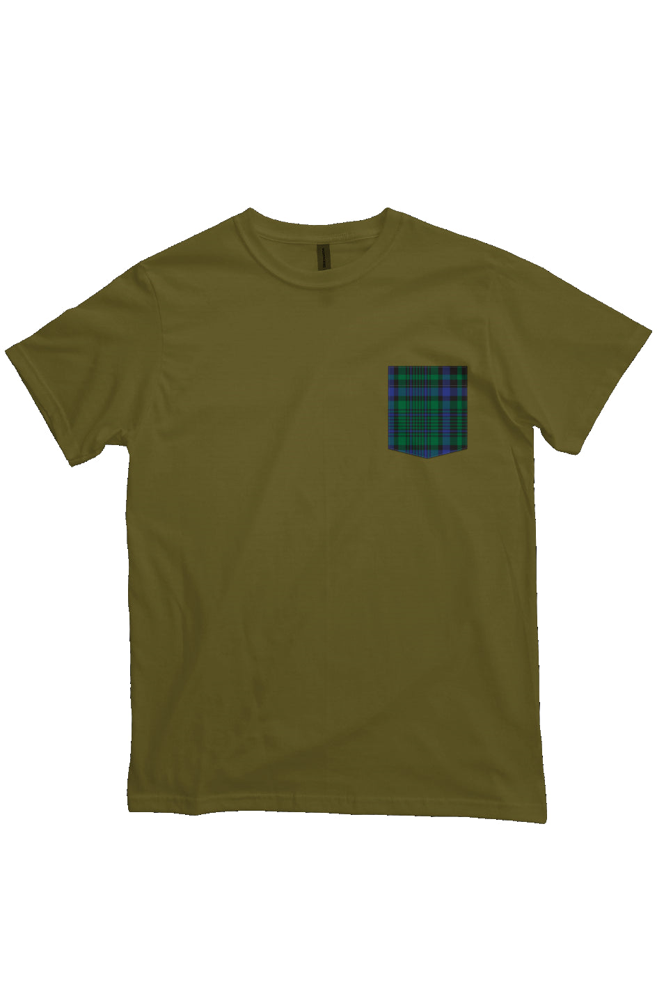 Organic Cotton GB Plaid Pocket Tee