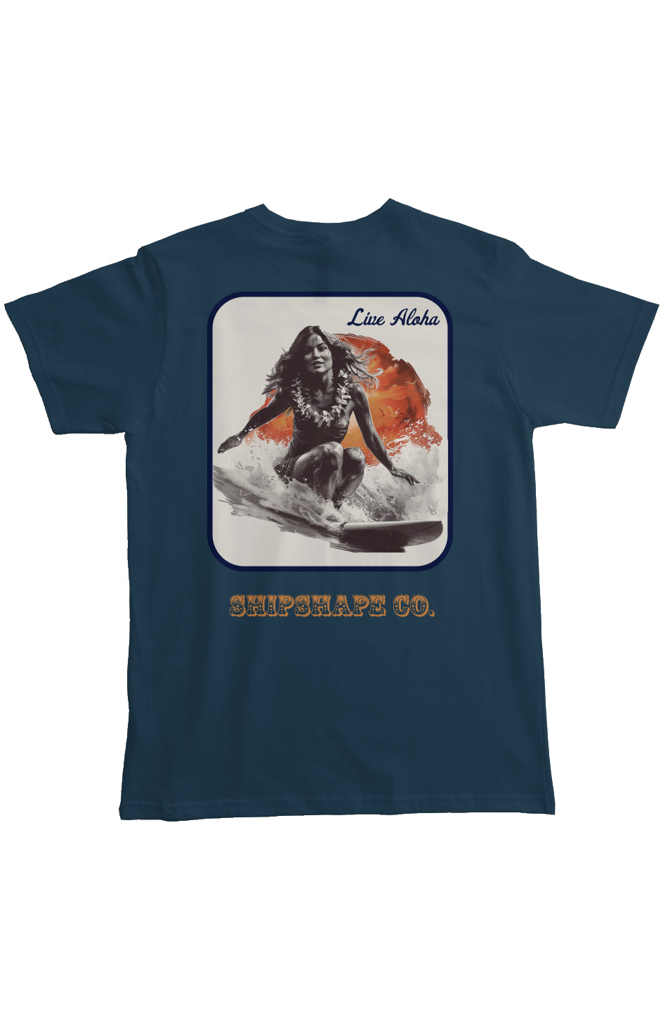 Organic Cotton "Live Aloha" Pocket Tee