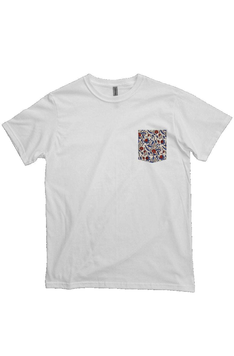 Organic Cotton Tattered Chintz Pocket Tee